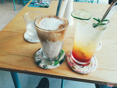 Cafe cốt dừa + juicy soda