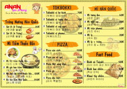 menu nhà hàng