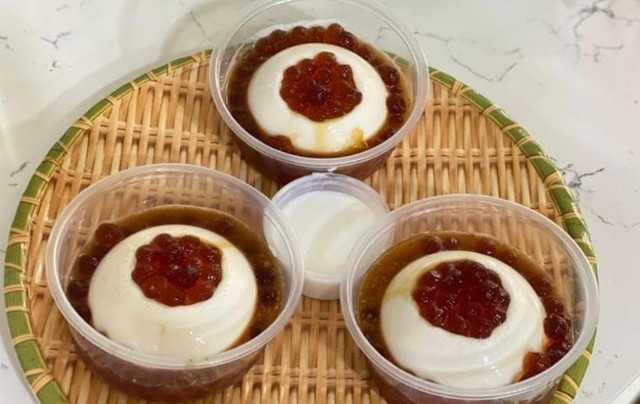 Bếp Nhà Vui - Tàu hũ Caramel