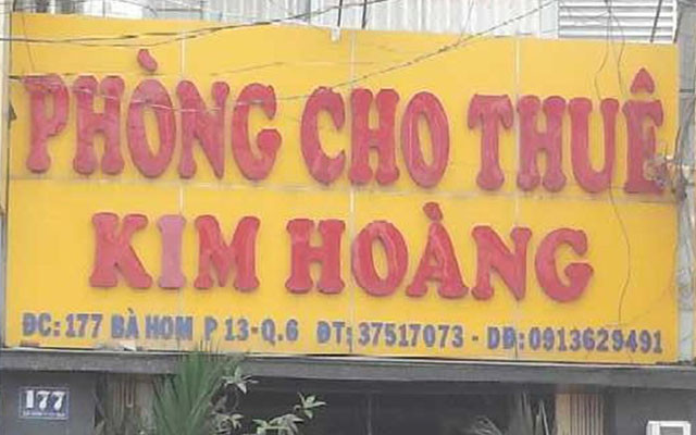 Phòng Cho Thuê Kim Hoàng - Bà Hom