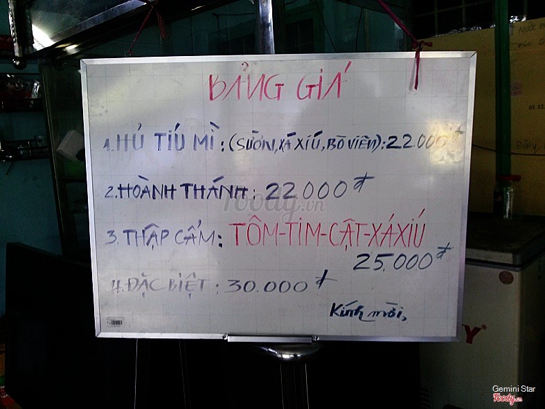 Bảng giá