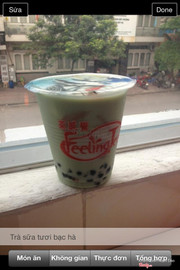 Trà sữa tươi bạc hà