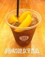 Trà đào + đào miếng  15k