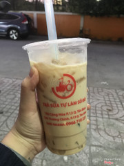 Trà sữa thập cẩm bánh flan