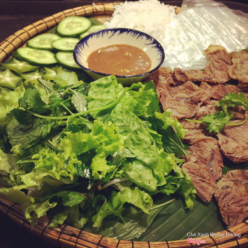 Bắp bò chấm ruốc