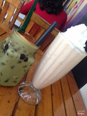 mango smothie & Milk Tea