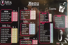 Menu Thức uống!