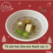 Tổ yến chưng hạt chia-mix thạch c&#225;c vị