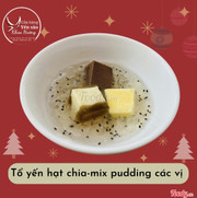 Tổ yến chưng hạt chia-mix pudding c&#225;c vị