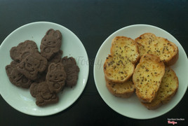 Chocolate Cookies & Garlic Bread