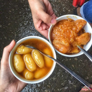 Bánh ngào + chè khoai sọ