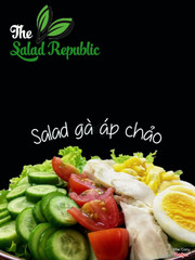 Salad gà áp chảo (ăn kèm sốt dứa mù tạt)