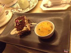 tiramisu + sorbet chanh leo