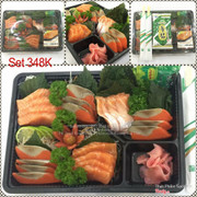 Set sashimi Mix cá hồi 250g + 1 thanh cá trích ép trứng