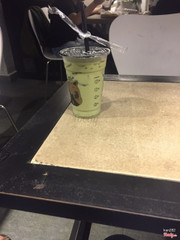 Matcha Latte sau khi trộn ]]