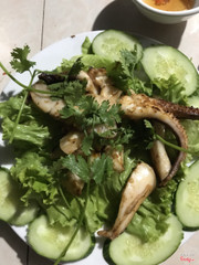 Mực nướng cay cay 