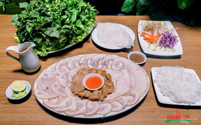 Bánh tráng cuốn thịt heo