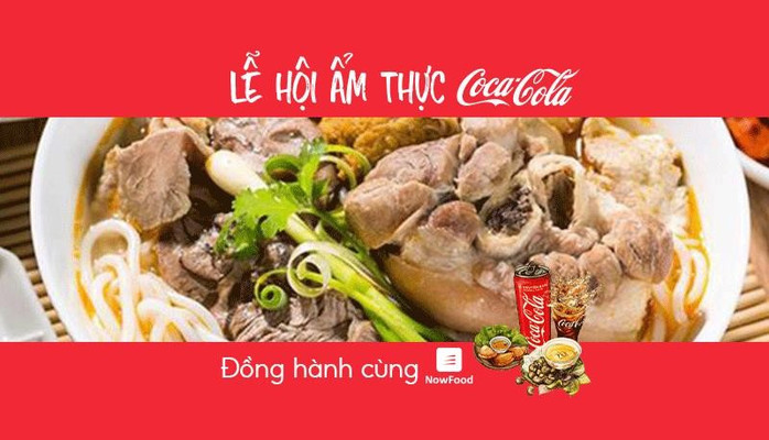 FoodFest - Bún Bò Huế & Gỏi Cuốn Mẹ Bin - NowFood x Coca