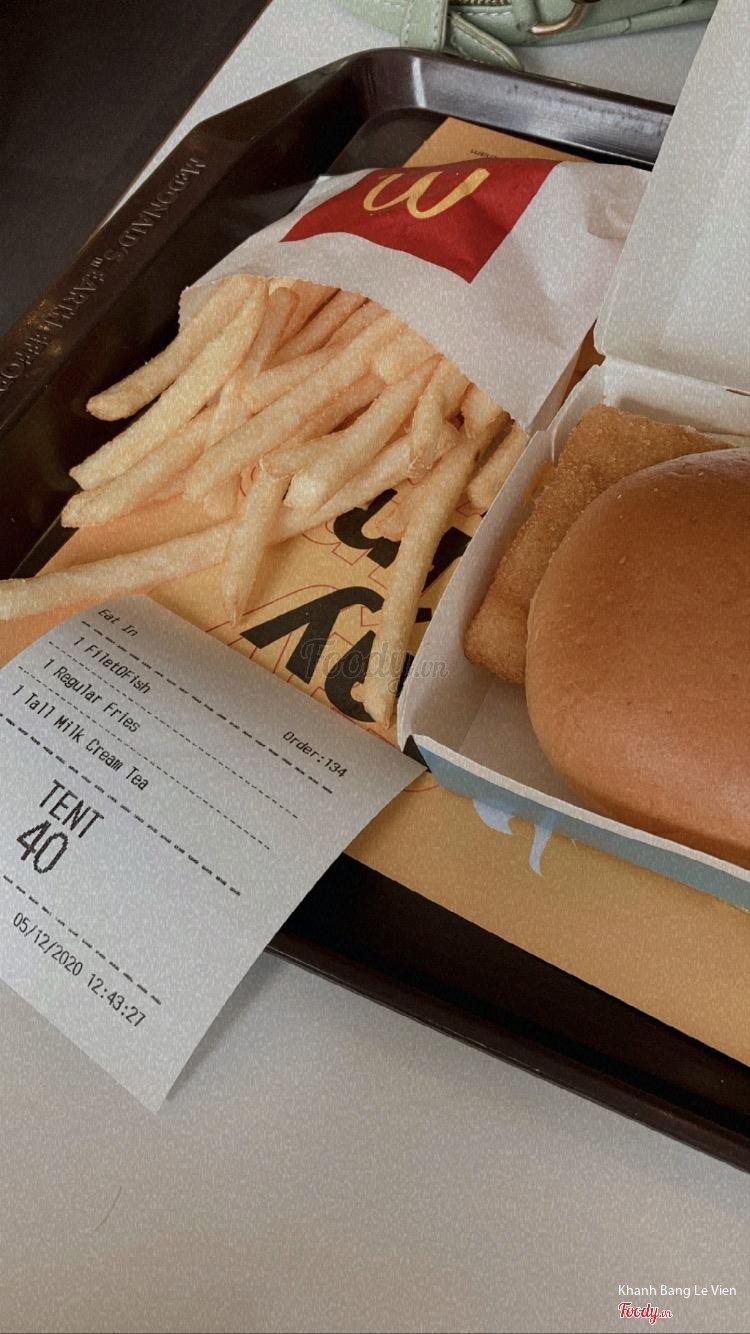 Burger phi lê cá phô mai