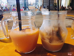 Sinh tố đu đủ vs sa pô