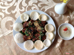 Bò nướng cuộn phomai