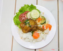 Bẹ gà chiên mắm