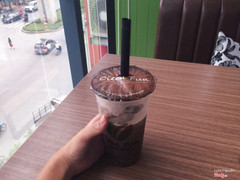 Trà sữa socola bạc hà + thạch hỗn hợp và popping việt quất