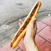 Bánh mì củi nướng bò khô