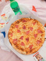 Đây là pizza hawaii. Mình khá hài lòng với loại này.