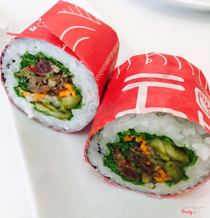 Burito sushi beef bbq