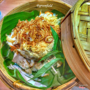 xôi gà chà bông
