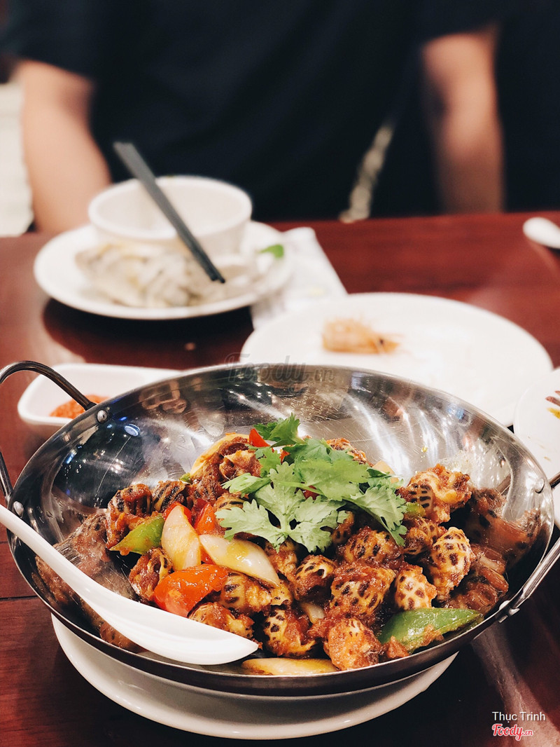 Ốc hương sốt Tứ Xuyên ngon thật sự