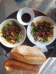 Hàu ốp la, hàu chien trứng