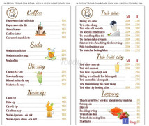 Đồ uống đa dạng,giá lại rẻ.