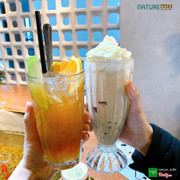 Trà trái cây và Espresso đá xay