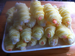 Tôm cuộn khoai tây 10k/xâu