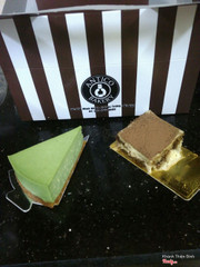 Chesse cake matcha + tiramisu