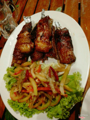 Sườn cọng nướng