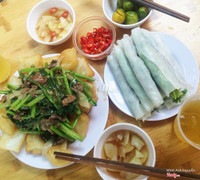 phở chiên phồng & phở cuốn