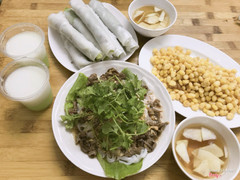 phở cuốn - phở xào