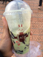 Matcha thạch trứng + trân châu