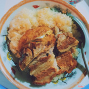 xôi trứng thịt kho