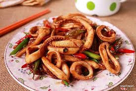 Mực Xào Satế.