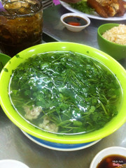 Canh xà lách xoong