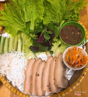 Thịt heo luộc chấm mắm nêm Đà Nẵng