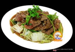 Bò xào cải Hai Mập