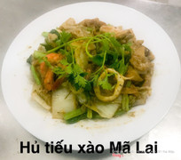 Hủ tiếu xào Mã Lai. thơm - cay nồng