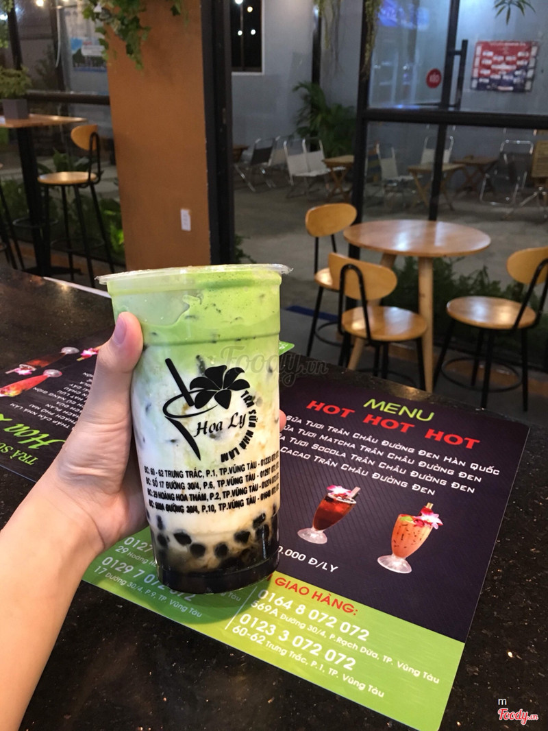 Sữa tươi matcha trân châu đường đen🍹🍹