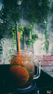 Trà Đào CAm Sả Đậm Cafe