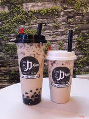 trà sữa nút trái tim Đậm cafe